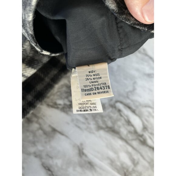 LL Bean Wool Plaid Skirt 4 Petite Favorite Fit Knee Length Preppy Dark Academia - Picture 6 of 10